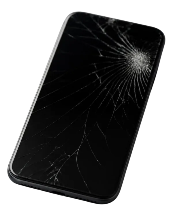 Celular com a tela trincada